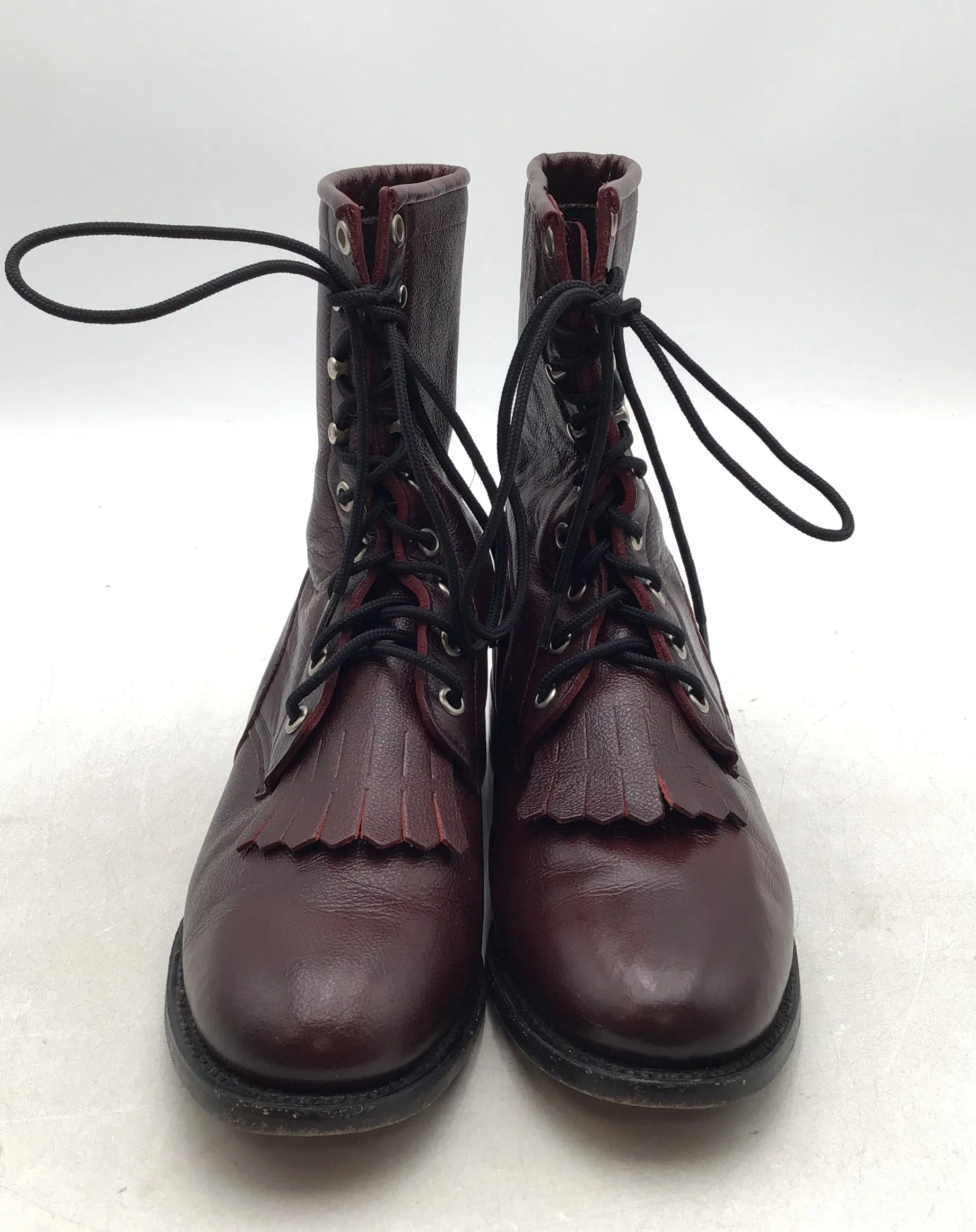 Zecuda By Dan Post Women's Brown Combat Boots - Size 8M