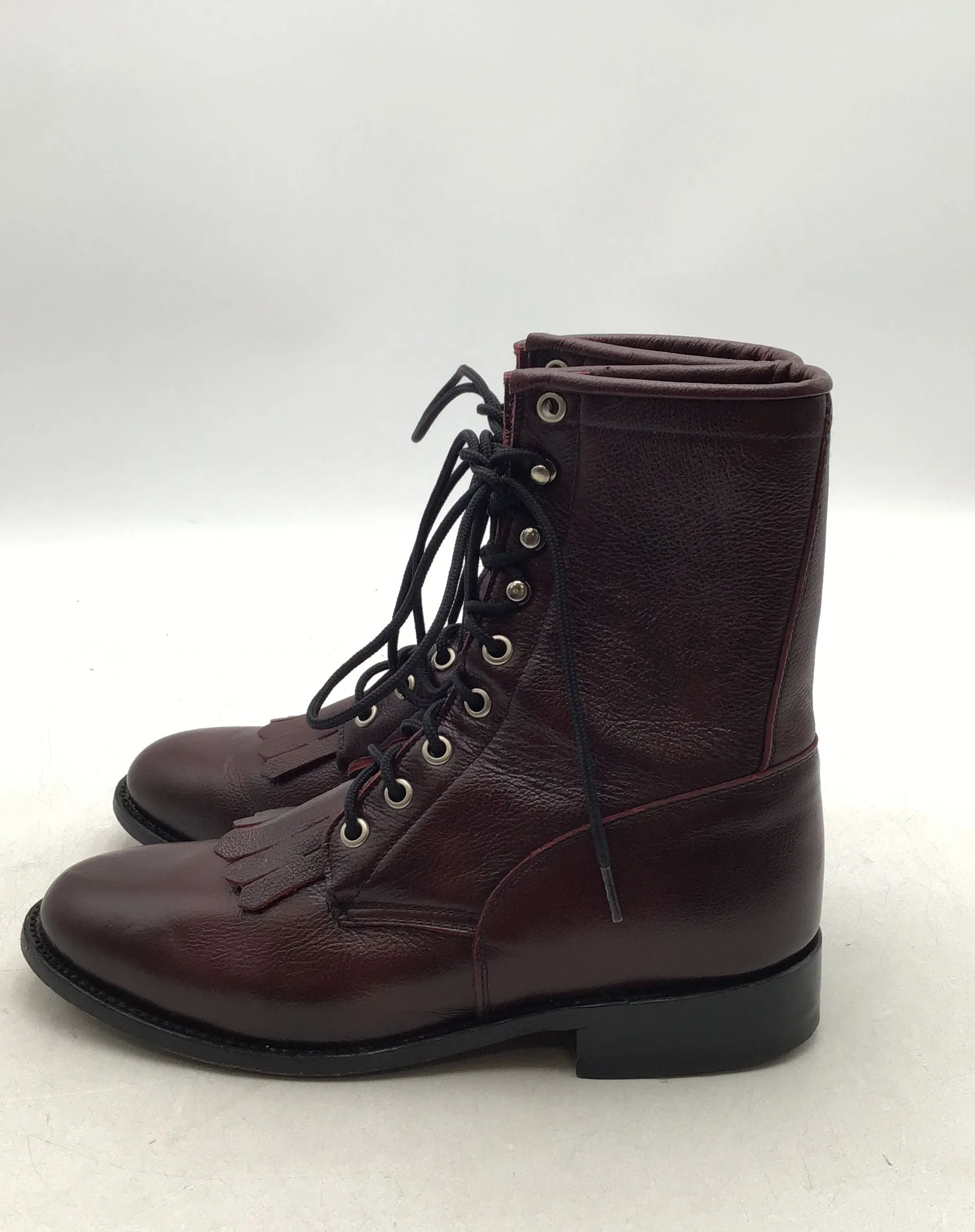 Zecuda By Dan Post Women's Brown Combat Boots - Size 8M